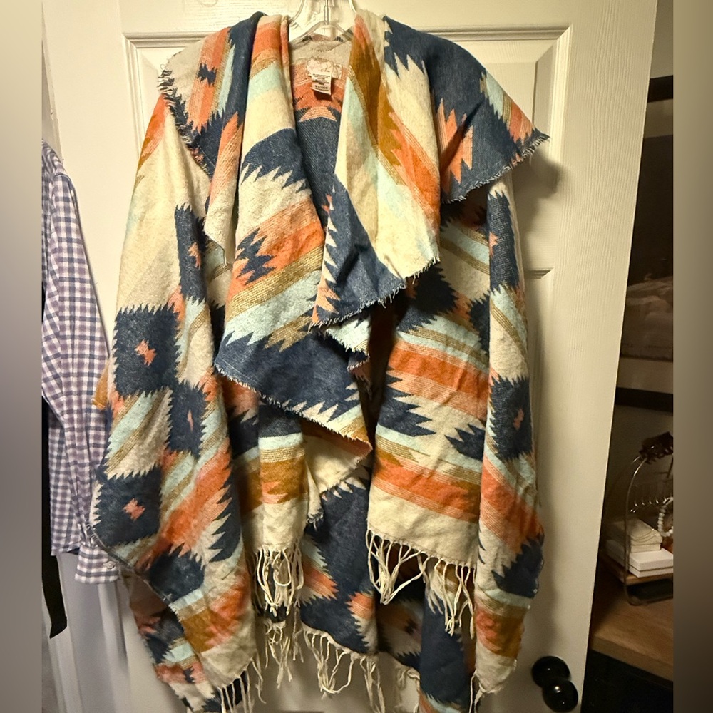 Free People Multicolor Patterned Kimono
